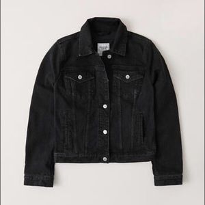 Abercrombie black denim jacket